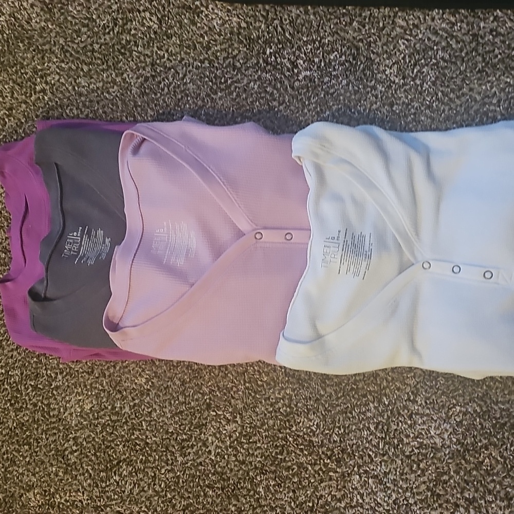 Set of Four Long Sleeve Henley Tops - Picture 6 of 6